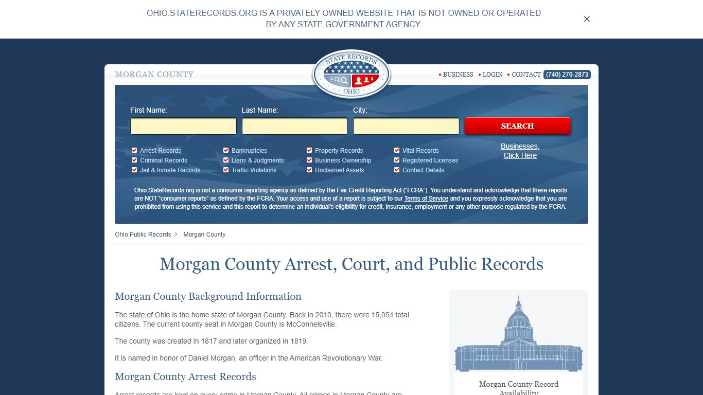 Morgan County Arrest, Court, and Public Records